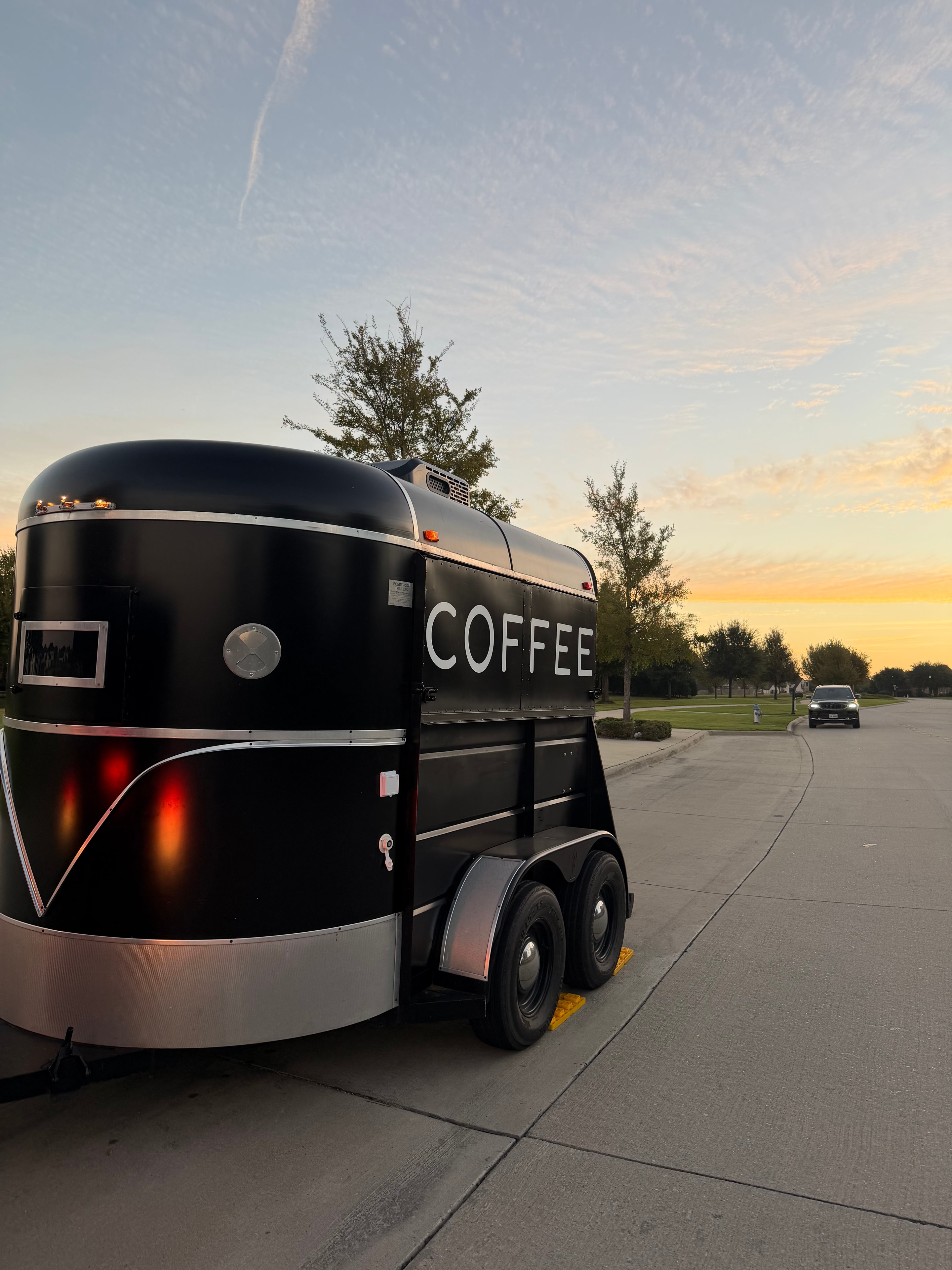 Outdoor wedding event with Social Butterfly Coffee Co
